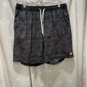 Vuori Black Camo Shorts